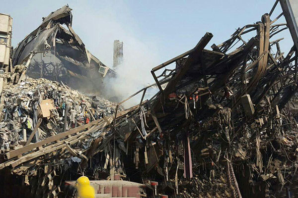 ساختمان پلاسکو بعد از ریزش